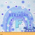 thumbnail image 1 of jejeloiu Initial Letter F Fabric by the Yard 10 Yards,Happy Birthday Gift Room Decor Fabric by the Yard,Cartoon Bowknot Floral Sewing Fabric For Girl,Breathable Bedroom Decoration, 1 of 6