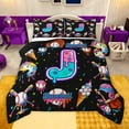 thumbnail image 1 of jejeloiu Initial Letter J Full Size Comforter Sets,Baseball Sport Games Bedding Sets For Boys Kids Reversible 3-Piece, 1 of 8
