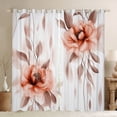 thumbnail image 1 of jejeloiu Ink Aesthetic Art Curtains Pack of 2 (42x84 Each),Retro Rustic Floral Curtains Blackout,White Red Bedroom Curtains For Kids,Ultra Soft Home Decor, 1 of 6