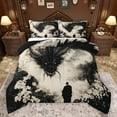 thumbnail image 1 of jejeloiu Japanese Samurai Bedding Comforter Set,Western Fantasy Animal Dragon Twin Comforter Sets,White Cherry Blossom Bedding Set For Boys,Luxury Bedroom Decor Reversible,2-Piece, 1 of 8