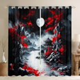 thumbnail image 1 of jejeloiu Japanese Style Blackout Curtains,Cherry Blossom Curtains Pack of 2 (38x45 Each),Vintage Mountain Scene Window Curtains For Men Women,Microfiber Bedroom Decor, 1 of 6