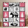 thumbnail image 1 of jejeloiu Jungle Animal Deer Black Out Curtains,Rustic Farmhouse Hunting Curtains Pack of 2 (42x63 Each),Safari Bear Silhouette Bedroom Curtains For Adults,Microfiber Bedroom Decor, 1 of 6