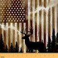 thumbnail image 1 of jejeloiu Jungle Animal Deer Fabric by the Yard 1 Yard,Vintage American Flag Home Decor Fabric by the Yard,Gold Sequin Print Sewing Fabric For Teens,Luxury Bedroom Decor, 1 of 6