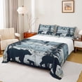 thumbnail image 1 of jejeloiu Jungle Bear Full Size Sheets,Rustic Mallard Duck Bed Sheets For Girls Boys 4-Piece, 1 of 7