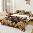 thumbnail image 1 of jejeloiu Jungle Deer Fish Twin Sheet Sets,Fishing And Hunting Bedding For Girls Boys 3pcs, 1 of 7