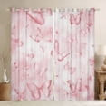 thumbnail image 1 of jejeloiu Kawaii Butterfly Blackout Curtains,Girls Pink Curtains Pack of 2 (38x45 Each),Fairy Tale Theme Window Curtains For Girls Teens,Ultra Soft Home Decor, 1 of 6