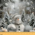 thumbnail image 1 of jejeloiu Kawaii Christmas Snowman Fabric by the Yard 1 Yard,Happy New Year Home Decor Fabric by the Yard,Merry Xmas Sewing Fabric For Teens,Ultra Soft Home Decor, 1 of 6