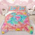 thumbnail image 1 of jejeloiu Kawaii Cute Axolotl Bedding Comforter Set,Watercolor Tie Dye Twin Comforter Sets,Colotful Cartoon Animal Bedding Set For Girls Teens,Ultra Soft Home Decor Reversible,2-Piece, 1 of 8