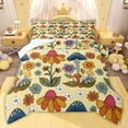 thumbnail image 1 of jejeloiu Kawaii Cute Flower Twin Comforter Sets,Cartoon Fungus Mushroom Bedding Set For Kids 2-Piece, 1 of 8