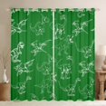 thumbnail image 1 of jejeloiu Kawaii Dinosaur Blackout Curtains Set of 2 (52x84 Each),Cartoon Dino Window Curtains,Green White Curtains and Drapes For Girls Kids,Breathable Home Decor, 1 of 6