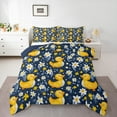 thumbnail image 1 of jejeloiu Kawaii Duck Bedding Comforter Set,Cartoon Daisy Flower Twin Comforter Sets,Yellow Blue Bedding Set For Girl Kids,Luxury Bedroom Decor Reversible,2pcs, 1 of 8