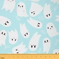 thumbnail image 1 of jejeloiu Kawaii Halloween Ghost Fabric by the Yard 1 Yard,Trick Or Treat Home Decor Fabric by the Yard,White Blue Sewing Fabric For Teens Girl,Super Cozy Room Decor, 1 of 6