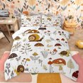 thumbnail image 1 of jejeloiu Kawaii Snail Turtle Bedding Comforter Set,Rustic Mushroom Fuflower Twin Comforter Sets,White Brown Bedding Set For Girls Kids,Super Cozy Room Decor Reversible,2pcs, 1 of 8