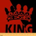 thumbnail image 1 of jejeloiu King Letter Fabric by the Yard 5 Yards,Cartoon Crown Fabric for Sewing,Red Black Home Decor Fabric by the Yard For Girls,Super Cozy Room Decor, 1 of 6
