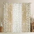 thumbnail image 1 of jejeloiu Leopard Cheetah Pattern Curtains Pack of 2 (42x84 Each),Gold Glitter Print Curtains Blackout,Modern Aesthetic Desgin Bedroom Curtains For Boys Girls,Luxury Bedroom Decor, 1 of 6
