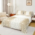 thumbnail image 1 of jejeloiu Leopard Cheetah Pattern Full Size Sheets,Gold Glitter Print Bed Sheets,Modern Aesthetic Desgin Sheet Sets For Boys Girls,Luxury Bedroom Decor,4-Piece, 1 of 7