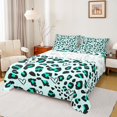 thumbnail image 1 of jejeloiu Leopard Cheetah Texture Bed Sheets,Chic Minimalist Aesthetic King Sheets,Lightgreen Wildlife Print Sheet Set For Kids,Luxury Bedroom Decor,4-Piece, 1 of 7