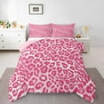 thumbnail image 1 of jejeloiu Leopard Print Bedding Comforter Set,Western Cowgirl Twin Comforter Sets,Pink White Bedding Set For Girls Kids,Ultra Soft Home Decor Reversible,2 Pieces, 1 of 8