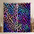 thumbnail image 1 of jejeloiu Leopard Print Black Out Curtains,Abstract Cheetah Pattern Curtains Pack of 2 (42x63 Each),Colorful Modern Aesthetic Bedroom Curtains For Men Women,Breathable Home Decor, 1 of 6