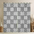 thumbnail image 1 of jejeloiu Leopard Print Blackout Curtains,Abstract Zebra Pattern Curtains Pack of 2 (38x45 Each),Gray Checkered Window Curtains For Girls Kids,Ultra Soft Home Decor, 1 of 6