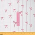 thumbnail image 1 of jejeloiu Letter I Monogram Fabric (10 Yard),Pink Bowknot Sewing Fabric For Child, 1 of 6
