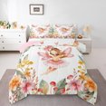 thumbnail image 1 of jejeloiu Lovely Elf Bedding Comforter Set,Kawaii Girl Twin Comforter Sets,Rustic Flower Mushroom Bedding Set For Teens,Ultra Soft Home Decor Reversible,2pcs, 1 of 8
