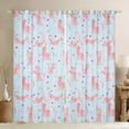 thumbnail image 1 of jejeloiu Lovely Pet Cat Blackout Curtains Set of 2 (52x84 Each),Kitten Stars Silhouette Window Curtains,Pink Blue Curtains and Drapes For Kids,Breathable Home Decor, 1 of 6