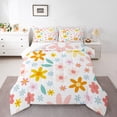 thumbnail image 1 of jejeloiu Lovely Plant Flower Queen Comforter Set,Rustic Farmhouse Cabin Bedding Sets,Cartoon Floral Bedding Comforter Set,Lightweight Room Decor,3pcs, 1 of 8
