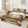 thumbnail image 1 of jejeloiu Mallard Aztec Twin 3-Piece Reversible Super Cozy Adult Farm Lodge Sheet Set, 1 of 7