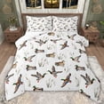 thumbnail image 1 of jejeloiu Mallard Duck Full Size Comforter Sets,Rustic Botanical Bedding Sets For Men Women Reversible 3-Piece, 1 of 8
