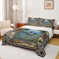 thumbnail image 1 of jejeloiu Mallard Duck Twin 3-Piece Ultra Soft Retro Aztec Fishing Sheet Set, 1 of 7