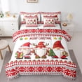 thumbnail image 1 of jejeloiu Merry Christmas Bedding Comforter Set 7-Piece,Cartoon Xmas Gnome King Bedding Sets,Happy New Year Bed Sheets For Children,Super Cozy Room Decor Reversible, 1 of 8