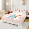 thumbnail image 1 of jejeloiu Merry Christmas Tree Full Size Sheets,Cute Snowman Bed Sheets,Ice Cream Dessert Sheet Sets For Girls,Breathable Room Decorative,4 Pieces, 1 of 7