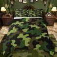 thumbnail image 1 of jejeloiu Military Camo Pattern Twin Comforter Sets,Green Camouflage Bedding Set For Girls Women Reversible 2 Pieces, 1 of 8