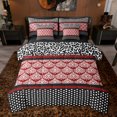 thumbnail image 1 of jejeloiu Milk Cow Print 7-Piece Twin Bedding Sets,Brown Victorian Flower Bedding Comforter Set For Adult Reversible, 1 of 8