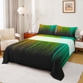 thumbnail image 1 of jejeloiu Minimalist Geometric Artwork Twin Sheet Sets,Green Orange Black Bedding For Kids 3 Pieces, 1 of 7