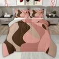 thumbnail image 1 of jejeloiu Minimalist Geometric Lines Twin Comforter Sets,Pink Wave Stripe Bedding Set For Kids Reversible 2 Pieces, 1 of 8
