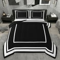 thumbnail image 1 of jejeloiu Modern Abstract Geometric Bedding Comforter Set,Square Box Twin Comforter Sets,Black White Bedding Set For Men Women,Super Cozy Room Decor Reversible,2 Pieces, 1 of 8