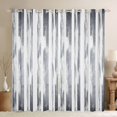 thumbnail image 1 of jejeloiu Modern Abstract Geometric Black Out Curtains,Gray Stripe Curtains Pack of 2 (42x63 Each) For Girls Boys, 1 of 6