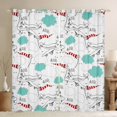 thumbnail image 1 of jejeloiu Modern Airplane Curtains Pack of 2 (42x84 Each),Aviation Aircraft Curtains Blackout,Cartoon Clouds Bedroom Curtains For Boys Teens,Ultra Soft Home Decor, 1 of 6