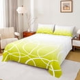 thumbnail image 1 of jejeloiu Modern Geometric Circle Queen Sheet Sets,White Yellow Ombre Bed Set For Girls Kids 4pcs, 1 of 7