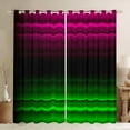 thumbnail image 1 of jejeloiu Modern Geometric Stripe Blackout Curtains Set of 2 (52x84 Each),Abstract Art Window Curtains,Pink Black Green Curtains and Drapes For Girls Boys,Super Cozy Room Decor, 1 of 6
