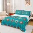 thumbnail image 1 of jejeloiu Monochrome Tribal Bed Sheets,Modern Print Full Size Sheets For Boys,4 Pieces,1 Flat Sheet, 1 Fitted Sheet and 2 Pillowcases, 1 of 6