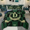 thumbnail image 1 of jejeloiu Monogrammed D Full Size Comforter Sets,Golf Gamer Gaming Bedding Comforter Set,Cball Sport Games Bedding Sets For Girl Teens,Ultra Soft Bedroom Decor Reversible,3-Piece, 1 of 8
