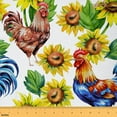 thumbnail image 1 of jejeloiu Natural Plant Sunflower Fabric by the Yard 1 Yard,Country Farmhouse Lodge Home Decor Fabric by the Yard,Rustic Chicken Floral Sewing Fabric,Luxury Bedroom Decor, 1 of 6