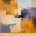 thumbnail image 1 of jejeloiu Oil Painting Fabric by the Yard 2 Yards,Geometric Aesthetic Art Room Decor Fabric by the Yard,Orange Gray Fabric for Sewing For Girls,Ultra Soft Home Decor, 1 of 6
