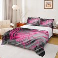 thumbnail image 1 of jejeloiu Oil Painting Ombre Queen Sheet Sets,Pink Geometric Stripes Flat Sheet,Modern Abstract Minimalist Queen Fitted Sheet For Girl,Microfiber Room Decoration,4pcs, 1 of 7