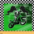 thumbnail image 1 of jejeloiu Outdoor Motocross Fabric by the Yard 3 Yards,Speed Sports Sewing Fabric,Green White Black Fabric for Sewing For Boys,Lightweight Room Decorative, 1 of 6