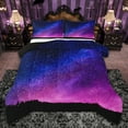 thumbnail image 1 of jejeloiu Outer Space Nebula Twin Comforter Sets,Pink Blue Ombre Bedding Set For Girls Reversible 2pcs, 1 of 8