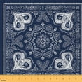 thumbnail image 1 of jejeloiu Paisley Pattern Fabric by the Yard 10 Yards,Retro Boho Print Room Decor Fabric by the Yard,Deepblue White Sewing Fabric For Men Women,Ultra Soft Home Decor, 1 of 6
